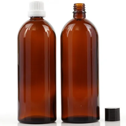 Laboratory 250 ml 500 ml 1000 ml 2000 ml amber chemical glass reagent bottle medical drug large glass bottle