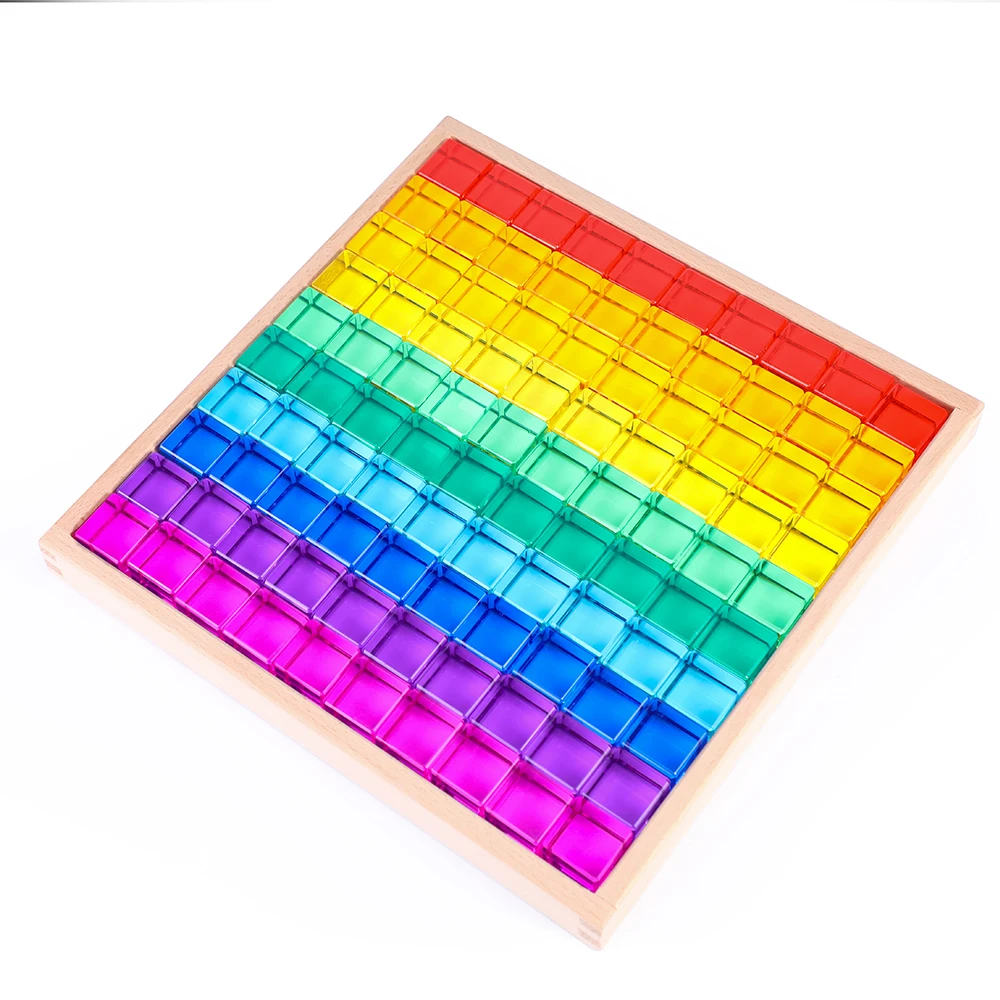Customize Creative Building Block Sets Intelligence Children Toys Acrylic Magic Cube Building Blocks