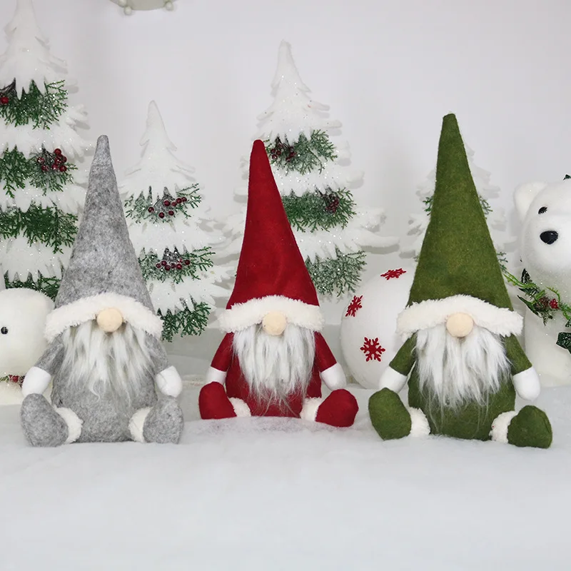 Маленький снеговик, плюшевая кукла, Рождественский кулон, Детский Рождественский подарок, игрушка, Рождественская елка, украшение для вечеринки