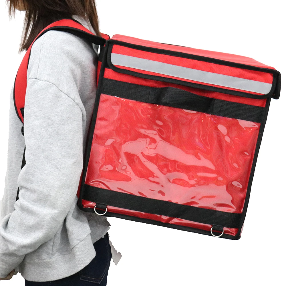In Stock Custom Logo Portable Waterproof Insulated Bike Hot Backpack Food Delivery Bag