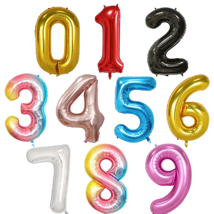 Новое поступление 2021 г. воздушные шары Globos из фольги зеленый Гелиевый шар 40 дюймов с цифрами для фотосессии на годовщину