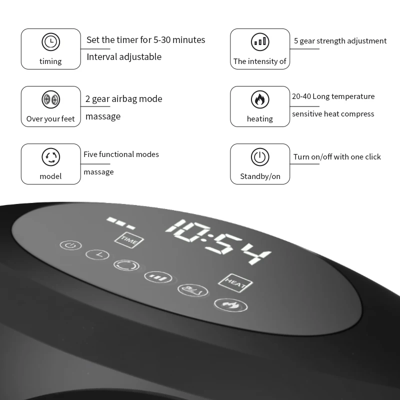 OEM Blood Circulation Electric Air Pressure Foot Leg Massage Machine Scraping Kneading Foot Massage