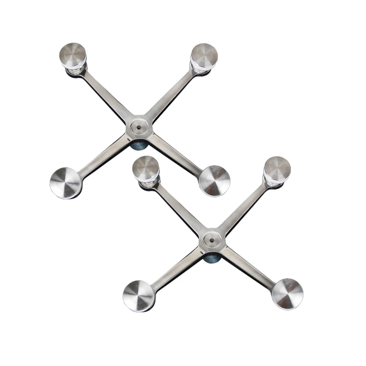 X-KPR wall claw glass spider fittings 2 or 4 arms connected glass curtain wall canopy system spider fitting