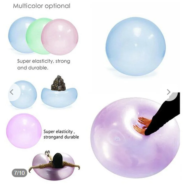Kids Outdoor Toy Pool Party Soft Jelly Inflatable Body Bumper Ball Water Magic Blow Up Giant Water Filled Bubble Ball