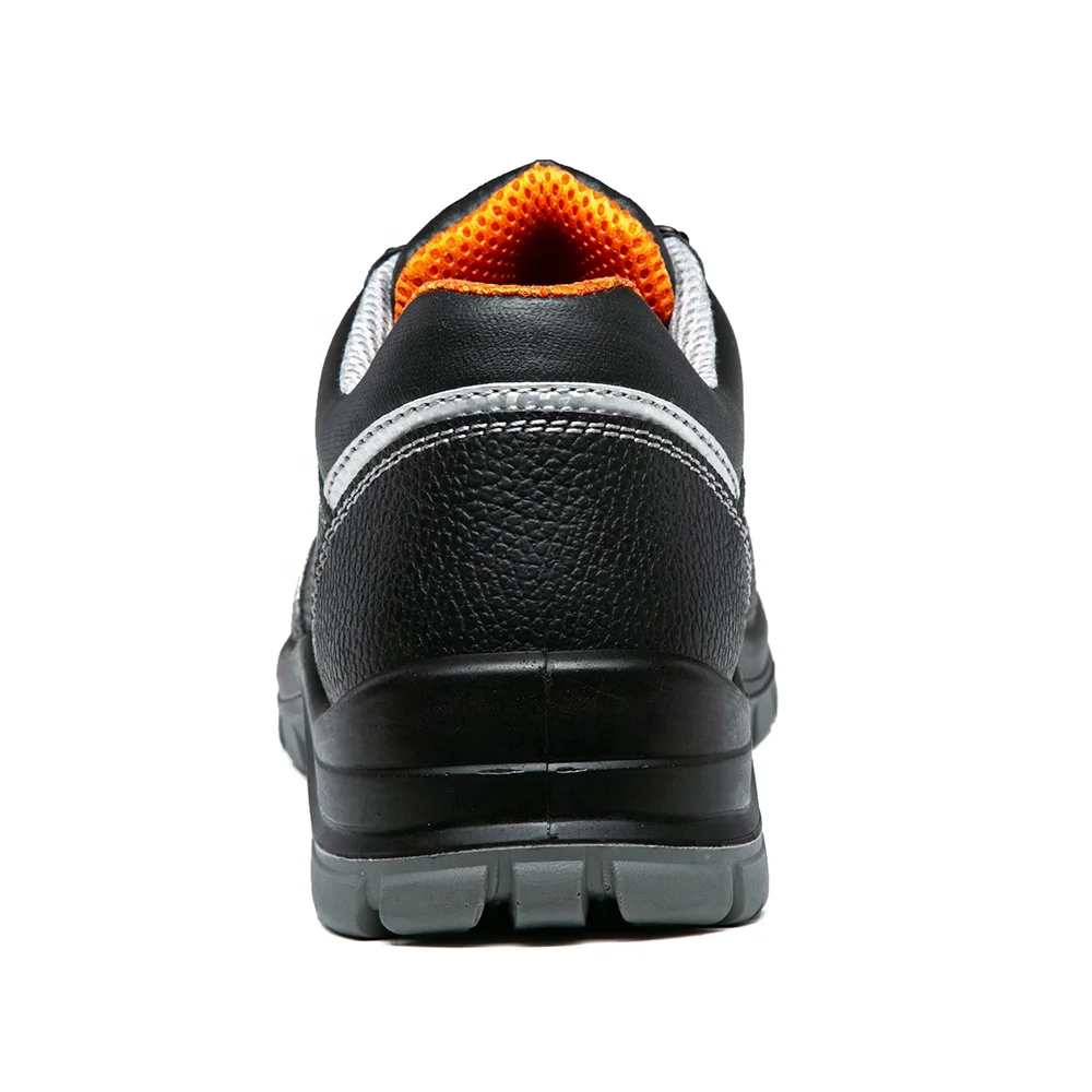 ZSTEP ZS-B015 Factory wholesale cheap S3 steel toe reflective men safety shoes work shoes injection PU sole oil slip resistant