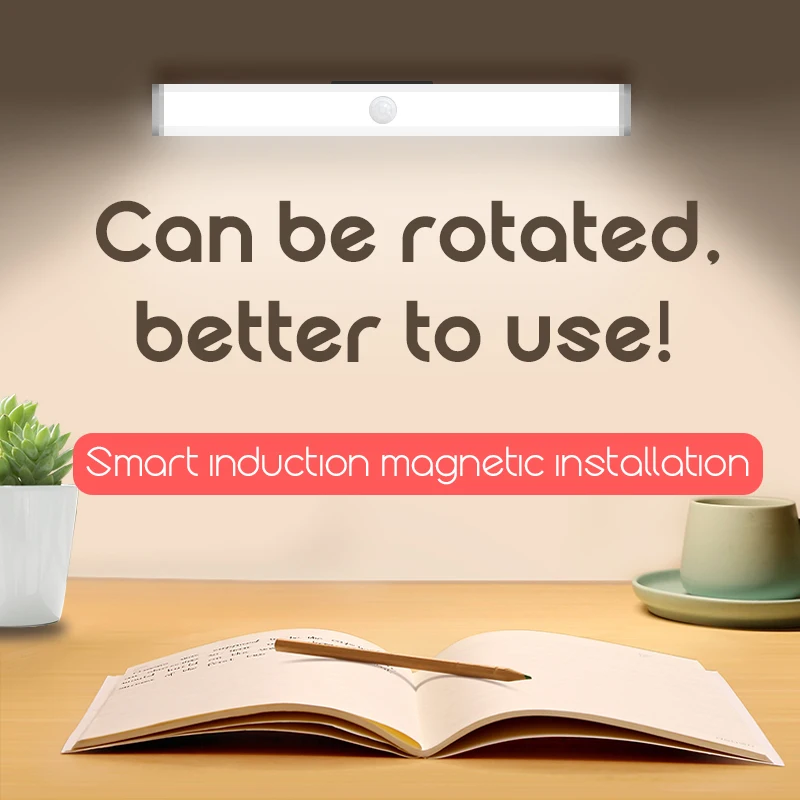 Usb Rechargeable Human Automatic Bedside Corridor Aisle Smart Body Sensing Night Led Emergency Light