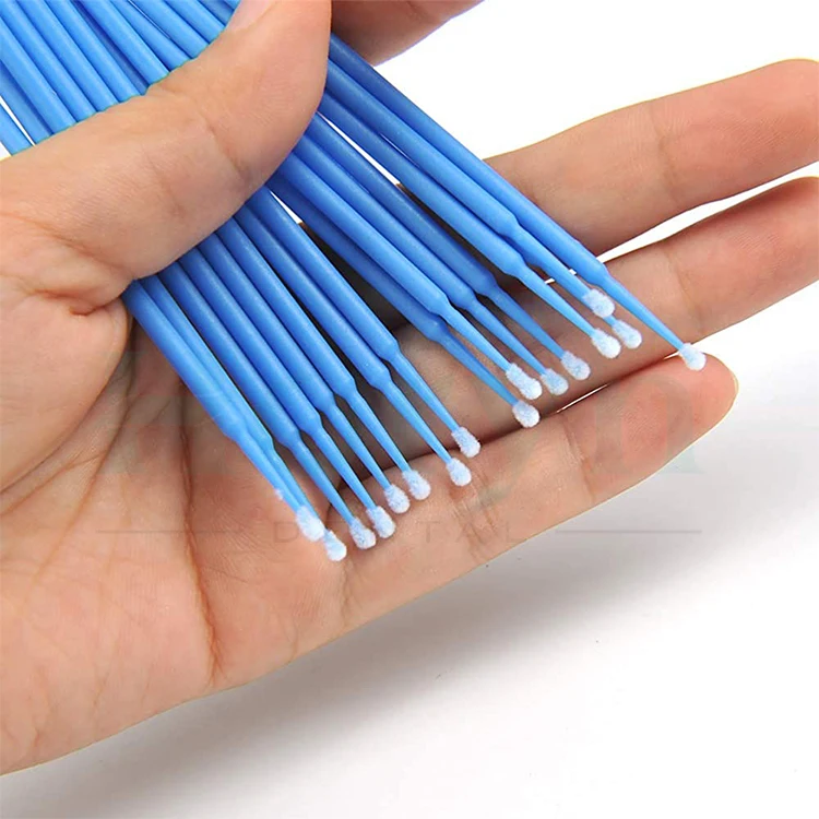 Plastic Dental   Swab Micro Eye Brush Lash Wand Microbrush Stick Extension Tool Adhesive