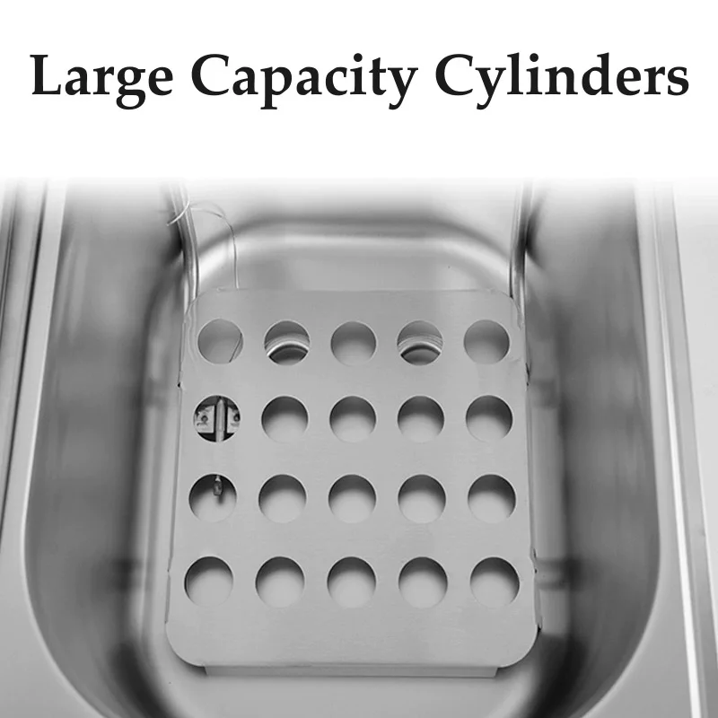 11L+11L Rounded High Quality Stainless Steel Commercial Electric Fryer for Fried Chicken and French Fries