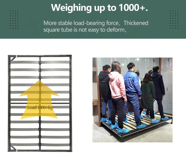 Vertical Tilting Double Size Saving Place Home Use Wall Bed Murphy Bed One Piece with Wardrobes Surroundings