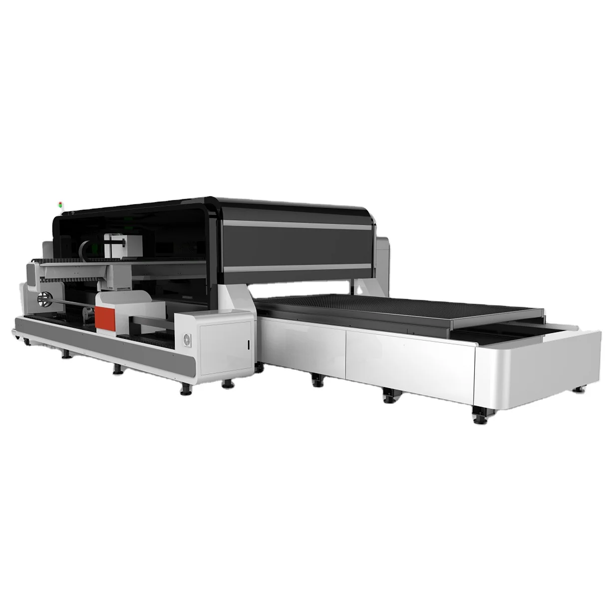 Полностью закрытый беспыльный высокомощный волоконный лазерный резак с ЧПУ 20 кВт