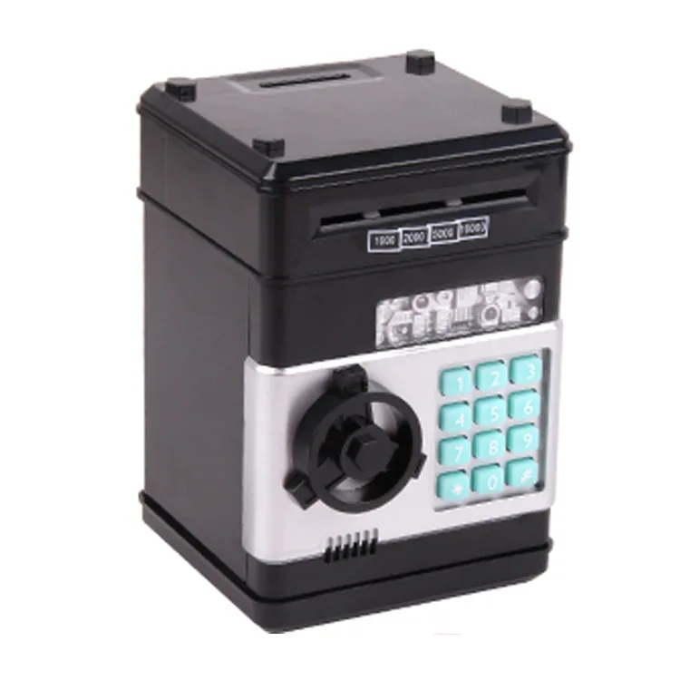 wholesale plastic coin operated saving boxes electronic ATM machine piggy bank for kids gifts
