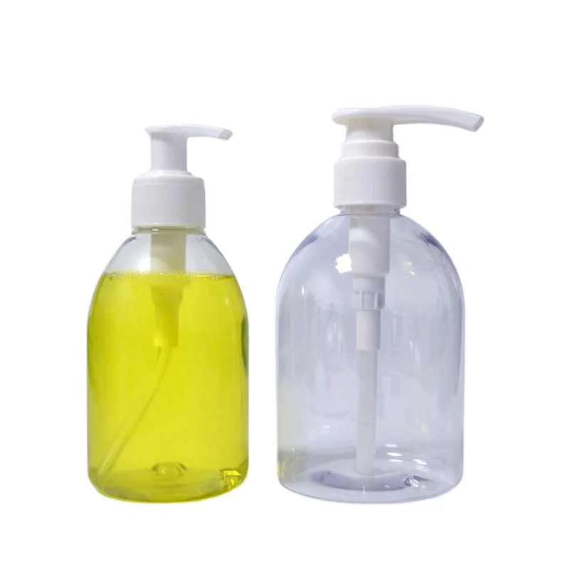 4oz custom logo 300ml 500ml alcohol gel plastic empty disposable hand sanitizer Washing liquid bottle with pump