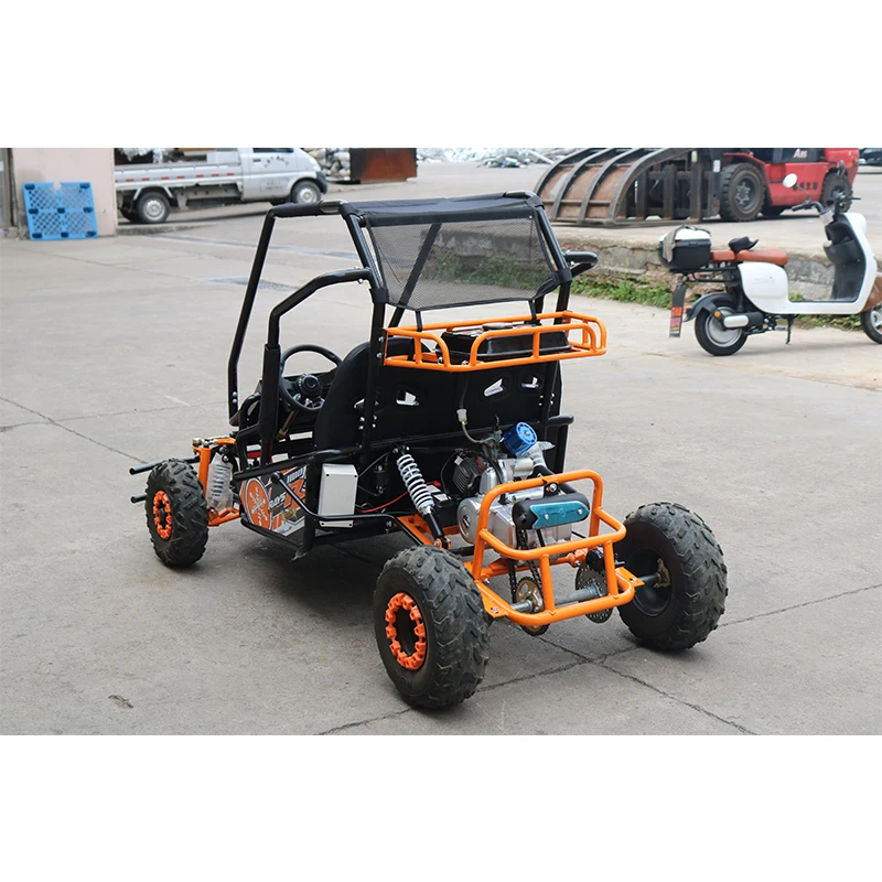 Factory Wholesale Gasoline Double Kart Sandy Beach Children and Adults 2 Seater Off-Road Kart