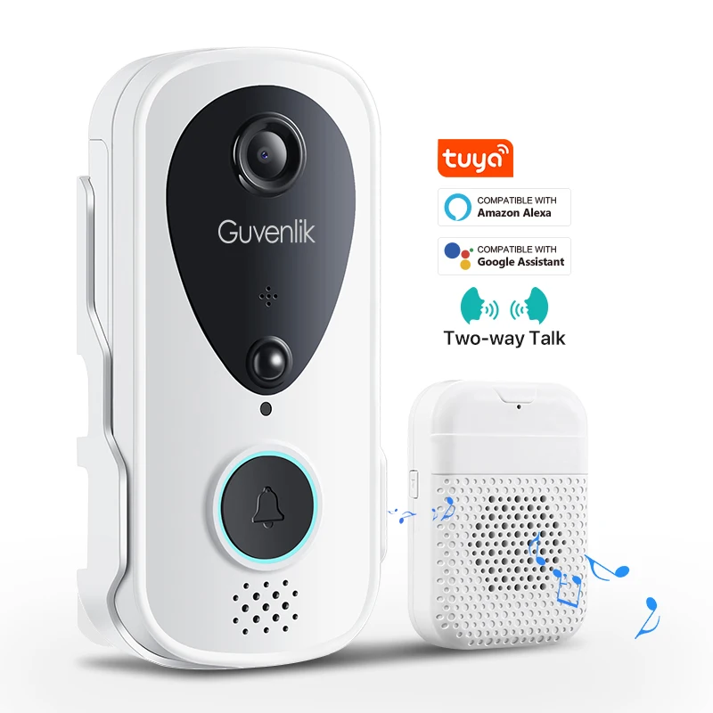 Guvenlik Wireless Door Camera Video Doorbell Wifi Smart Home Doorbell Camera Villa Alarm HD Video Doorbell Intercom Apartment