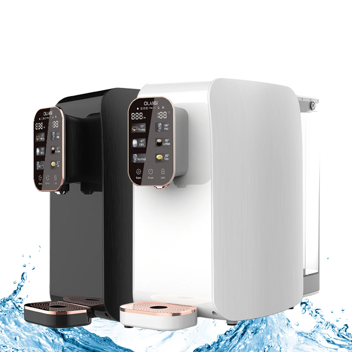 install free Countertop PAC RO CF filter water dispenser electric cooler cleaner smart home water purifier
