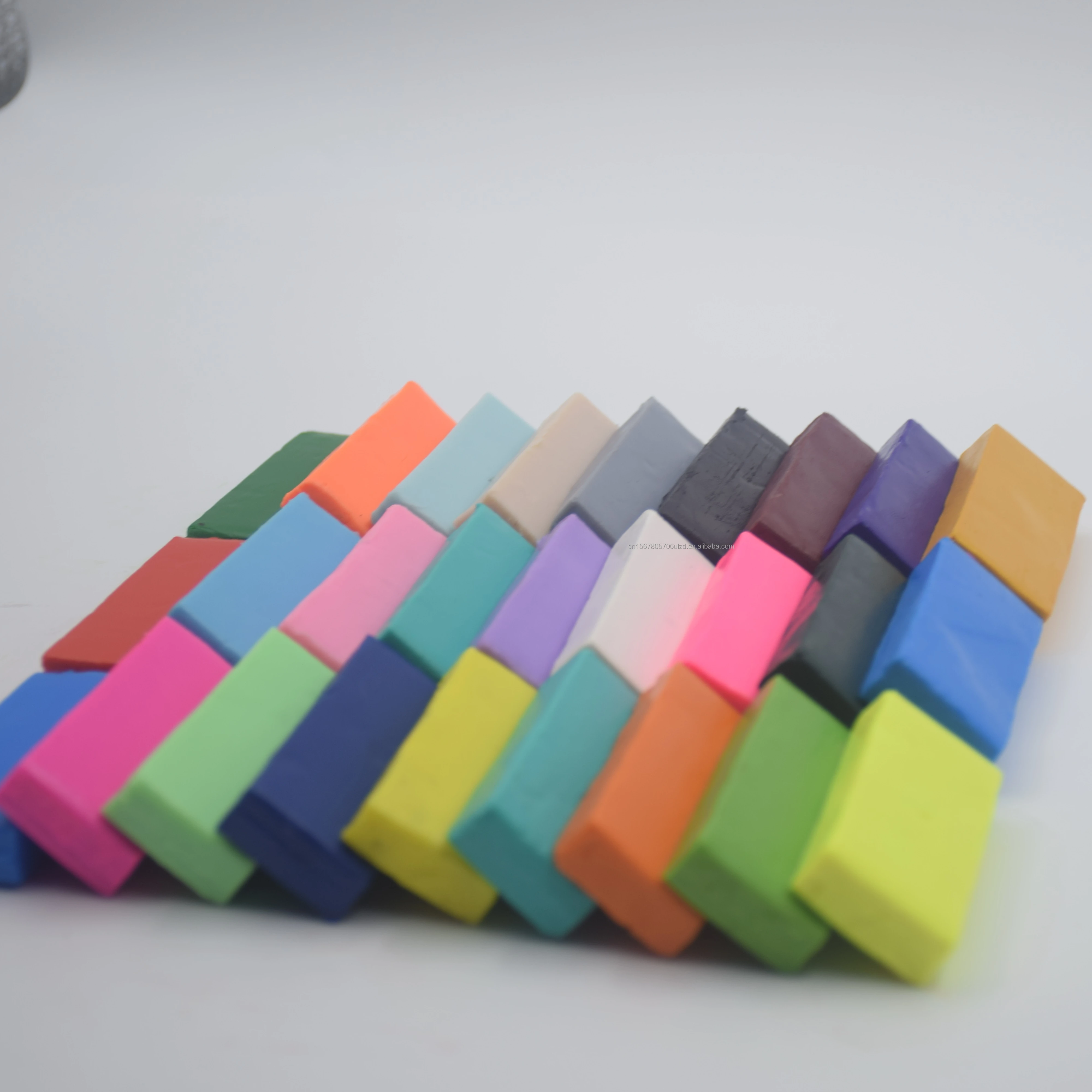 24 Colors Small Block Polymer Clay Starter kit for Kids and Beginners