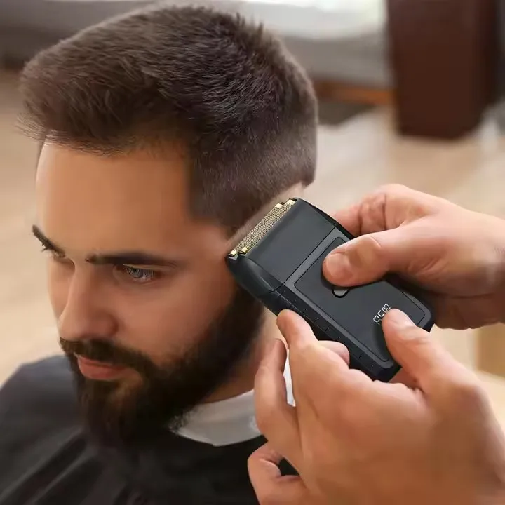 New Dual blade Foil Shaver Professional Beard Trimmer Razor Portable Mini WD-718 Electric Foil Shavers For Men Rechargeable