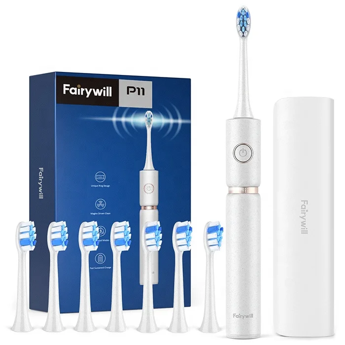  Fairywill FW P11 Фея будет trillen trillende IPX7 USB Snel зарядки Elektric Elektrische babybett Elektronische Tandenborstel зубная