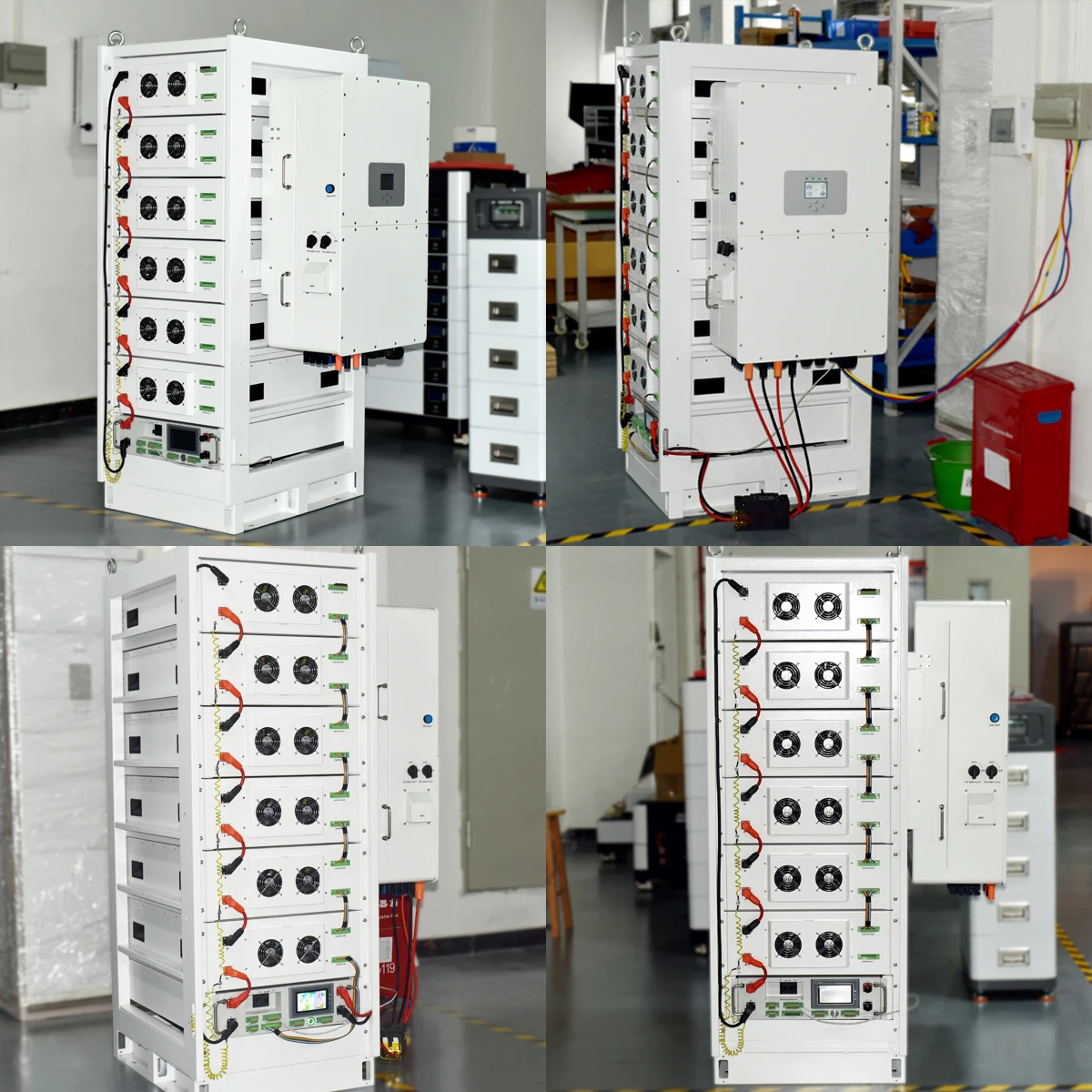ESS 96KWH Lithium Ion LiFePO4 Battery Cabinet Commercial Energy Storage Battery 614V 157AH with 25KW 30KW 50KW Inverter