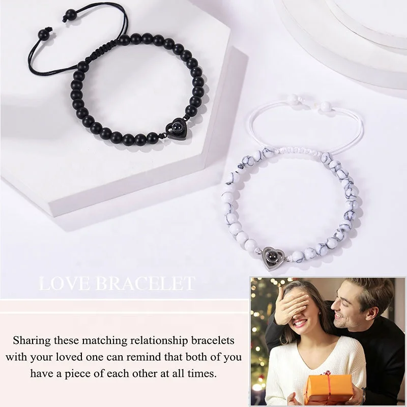New Design 100 Languages Projection Bracelet Custom Personalized Photo Projection Bracelets