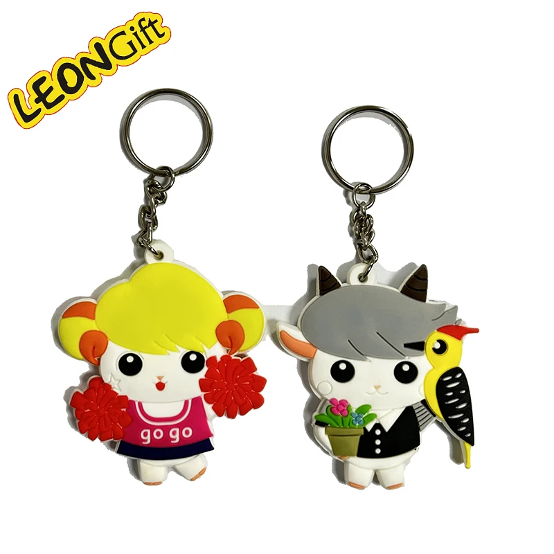 Custom Logo 2D & 3D Soft PVC Rubber Keychains 2D & 3D Metal Gift Anime Keychains Keychain