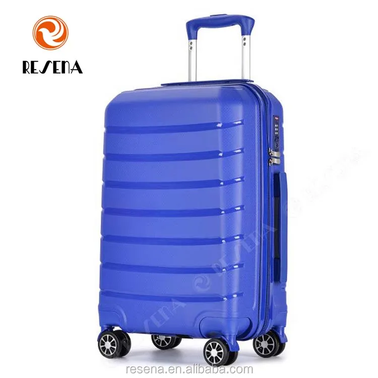 Trolley 360 degree travel suitcase sets pp hard shell luggage cart bag 20 24 28inch PP trolley luggage