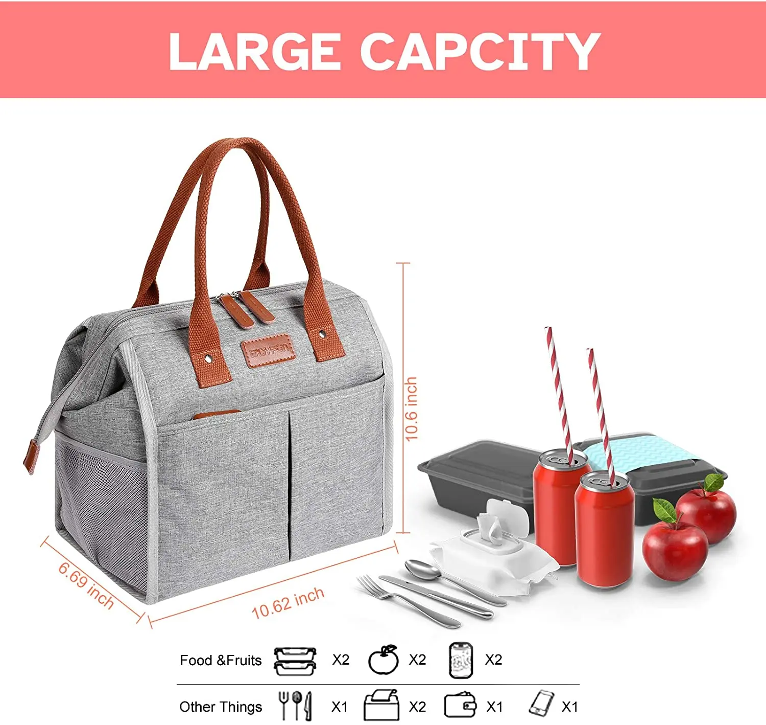Insulated lunch cooler bag eco insulated bag insulated sublimation bag
