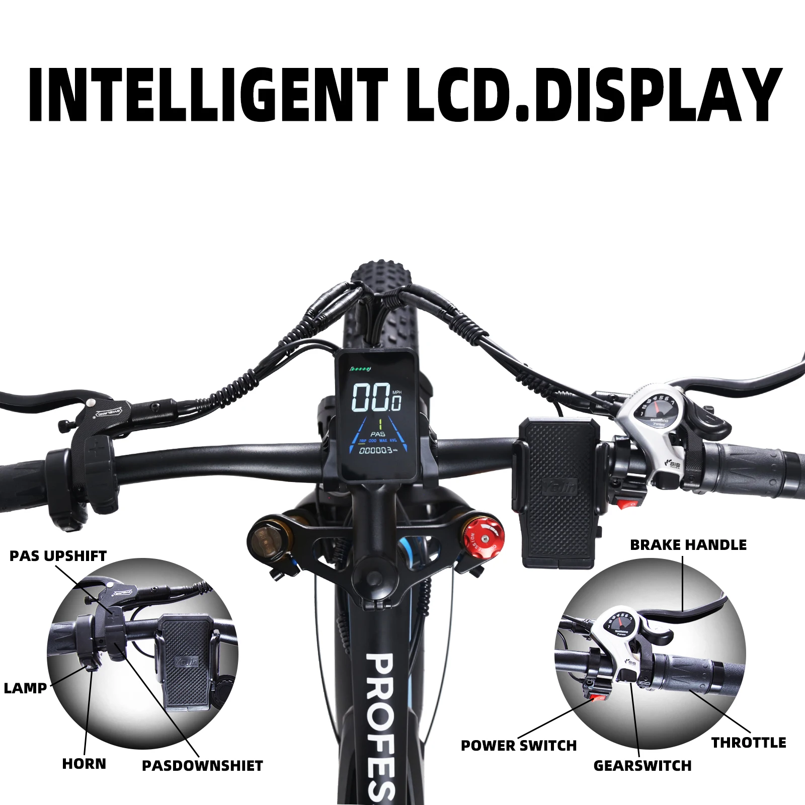 US Warehouse Keteles K800 PRO 26in Fat Tire E-Bike 2000W 23AH Battery Electric Bicycle Full Suspension Electric Bike