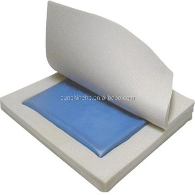 DL218 High quality Memory Foam wheelchair seat cushion with gel bladder