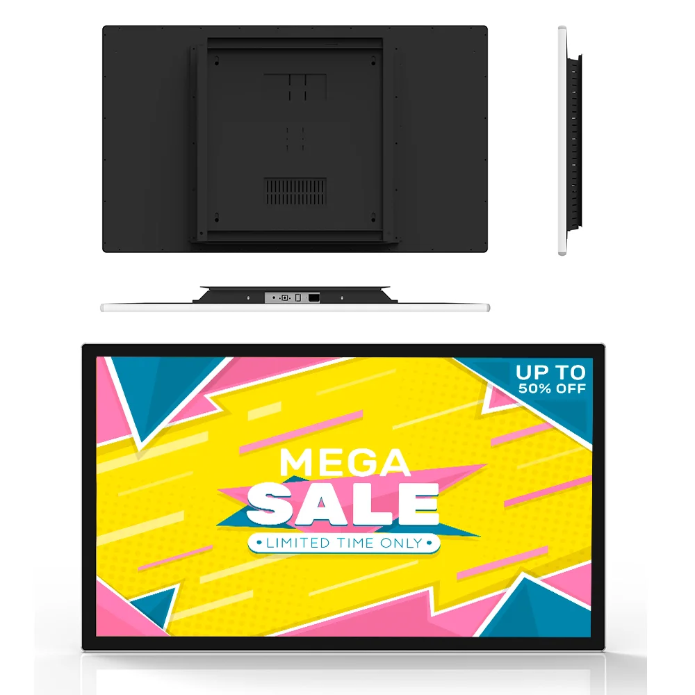 Wall Mount Digital Signage Menu Board Smart Display Touch Interactive Screen Kiosk Supplier 1080P 4K Advertising Media Player