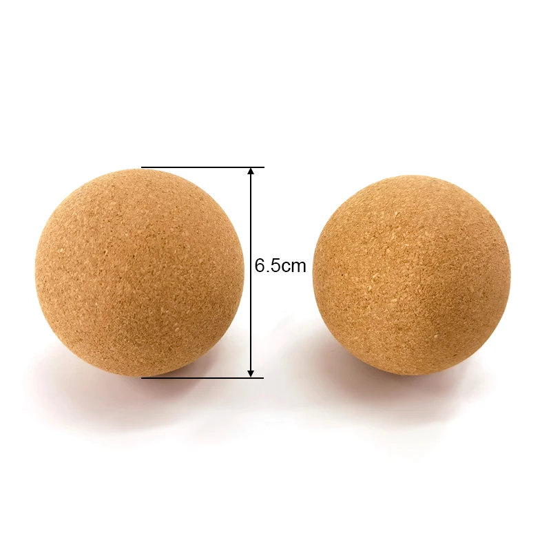 Customizable Cork Roller Massager Release Ball Yoga Therapy Ball For Myofascial Release Cork Yoga Ball in Bulk
