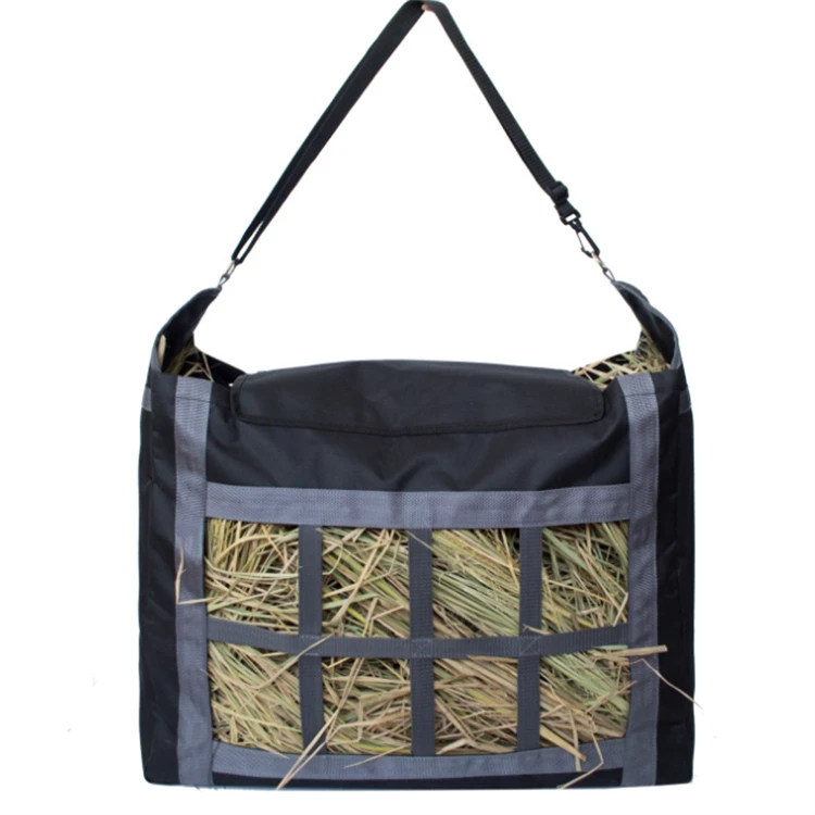 FREE SAMPLES Slow Feed Feeder Tote Bags Large Capacity Feeding Bag for Horses Goat Alpacas Horse Hay Bag