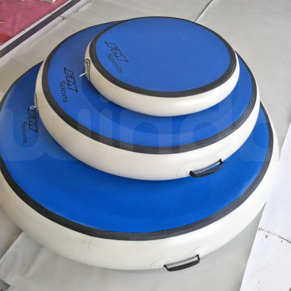 Dia40x30cm Air spot set carbon fiber edge inflatable transparent gymnastics AirSpot