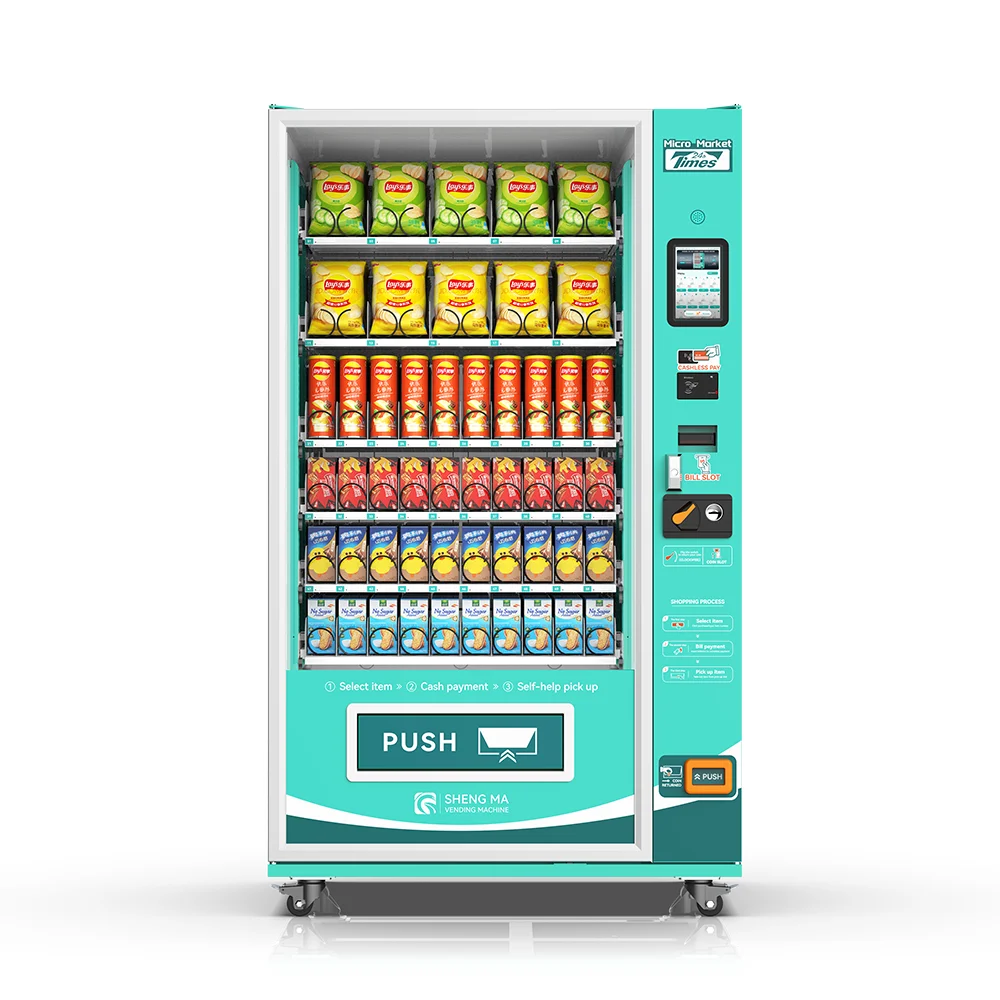 Multipurpose Digital Direct Push snack coin operated vending machine food automatic machine vending