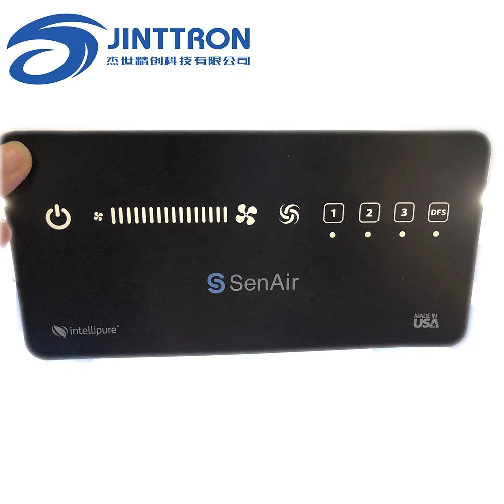 Air fresh filter controller panel used capacitive membrane touch switch, sensitive slide touch panel switch control button