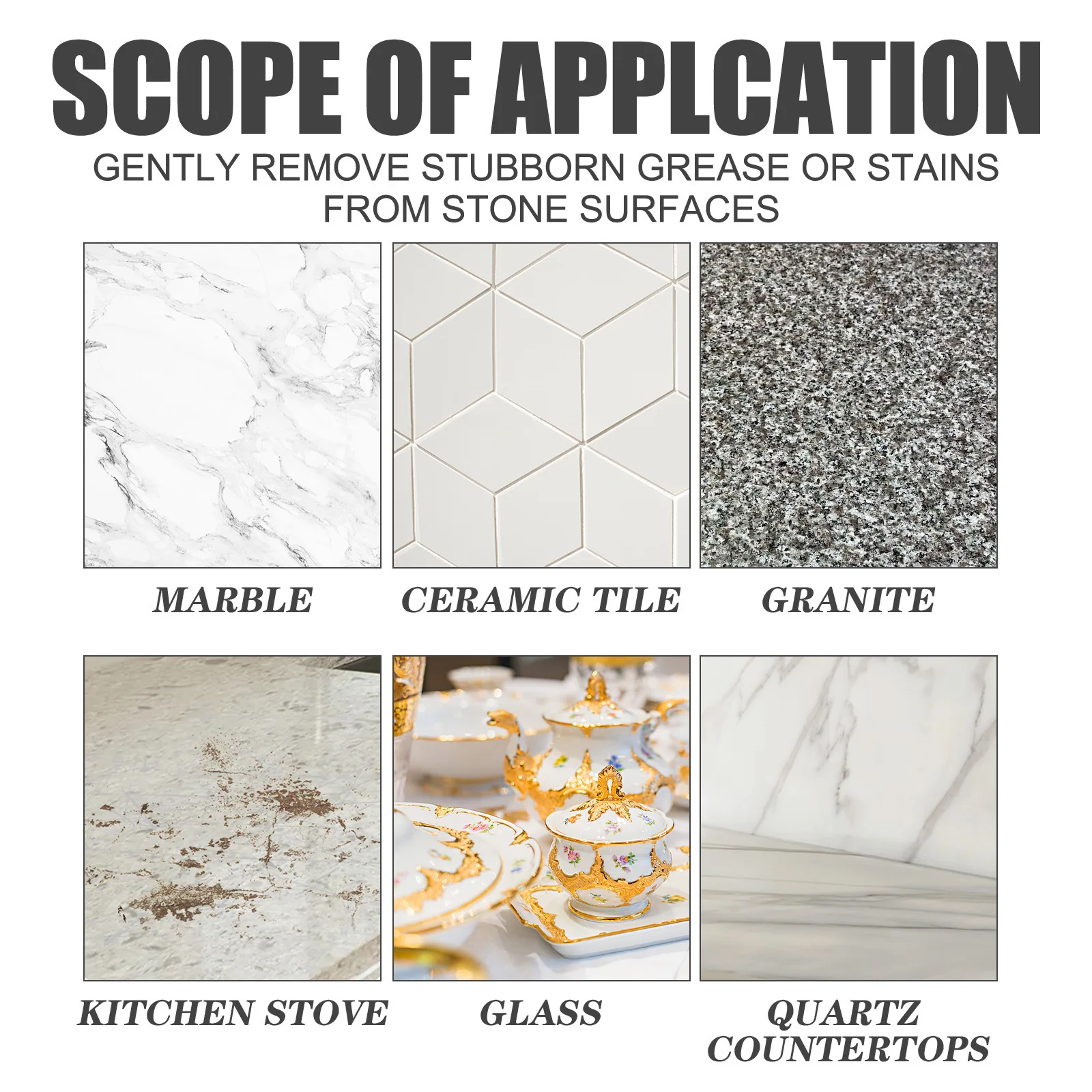 Jaysuing Muti-purpose Ceramic Tile Stones Floor Wall Polishing Deep Cleaning Stain Remover Cleaner Powder