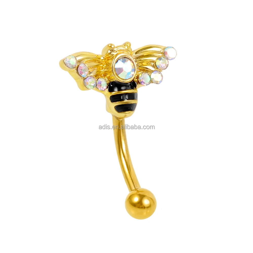 Стальная изогнутая штанга для бровей