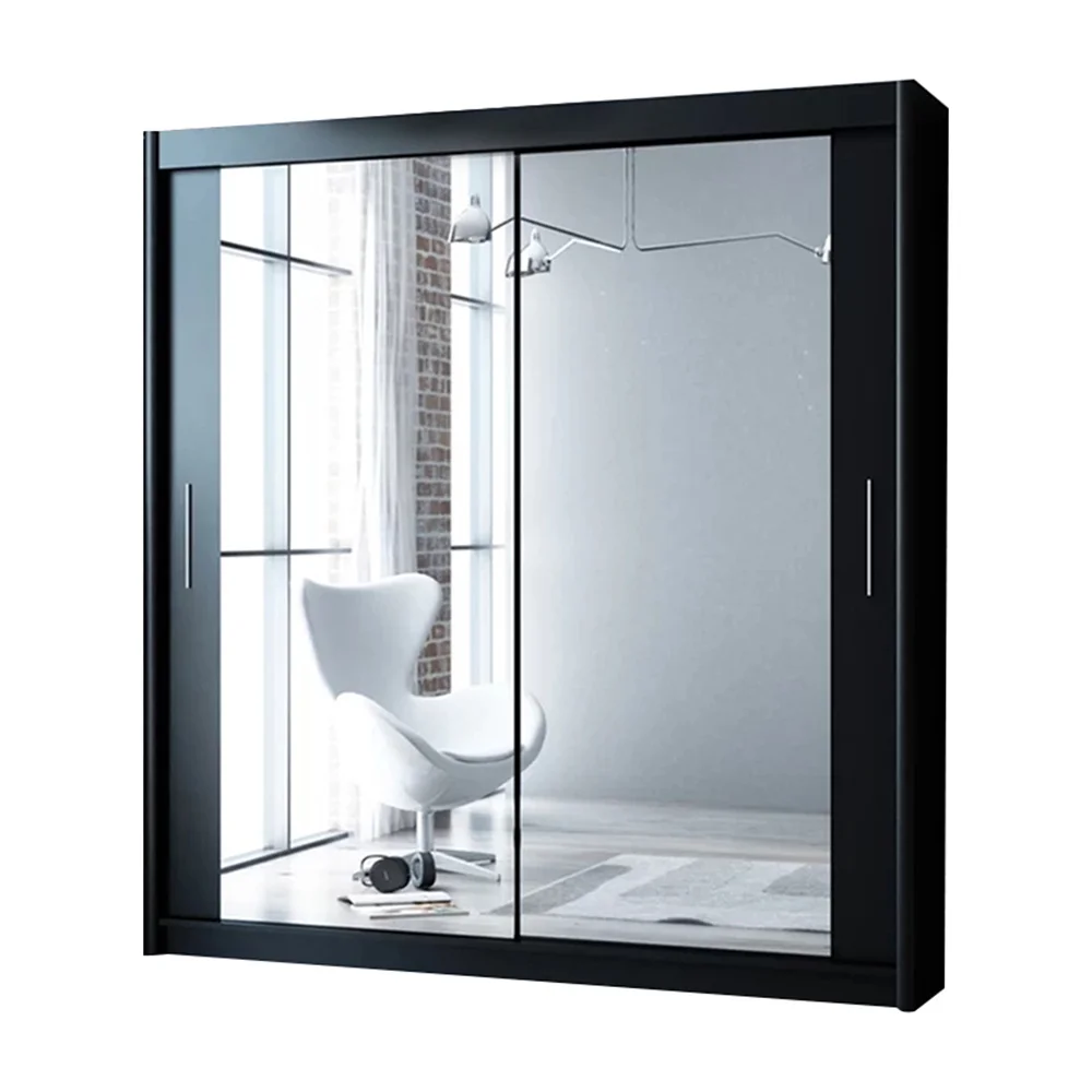 China Furniture Factory Wholesale Cheap Durable Wardrobe With Sliding Door Mechanism