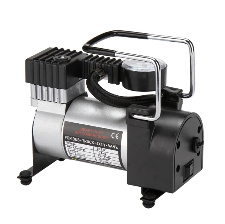 HEAVY DUTY 12V DELUXE METAL AIR COMPRESSOR 150PS CAR VAN TYRE INFLATOR