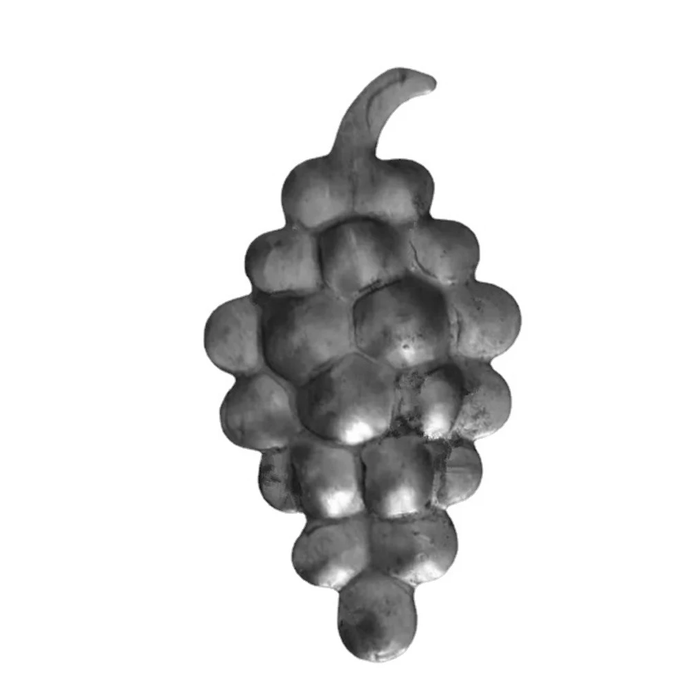 Hand Stamped Metal Leaf Flower Stair Railing Decorative Elements handrail Design Accents outdoor Railings Stamping Iron Grapes