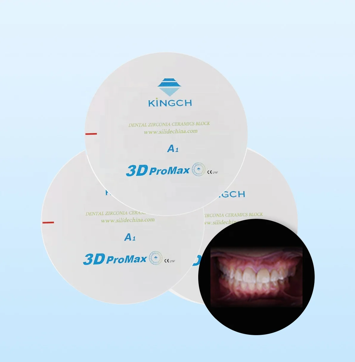 Promax Block Multilayered Zirconia Kingch 3D Electric Ce White UT Ceramic Zirconia Porcelain Powder Super Porcelain Ex 3 3 Years