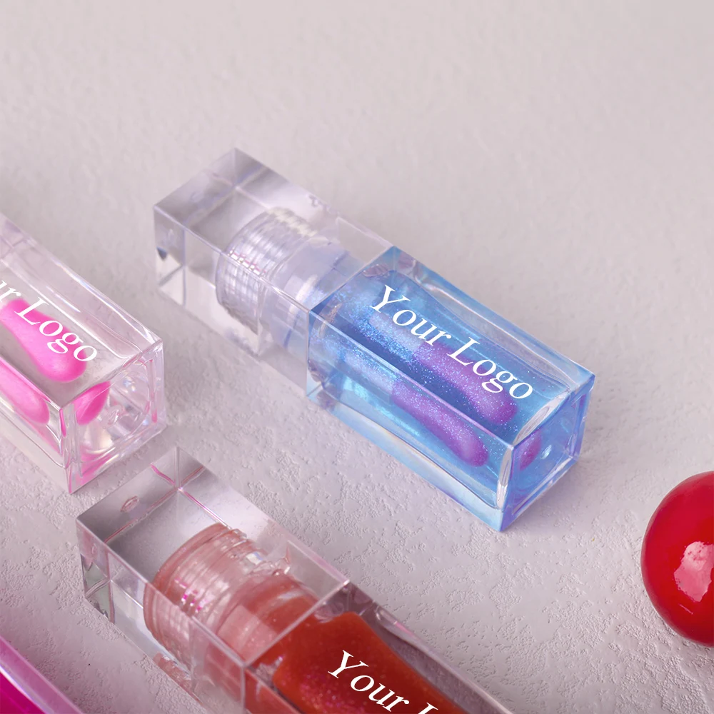 Vegan Private Label Custom Logo Lipgloss Balm Vendor Cosmetics Makeup Moisturizing Tint Lip Gloss Oil