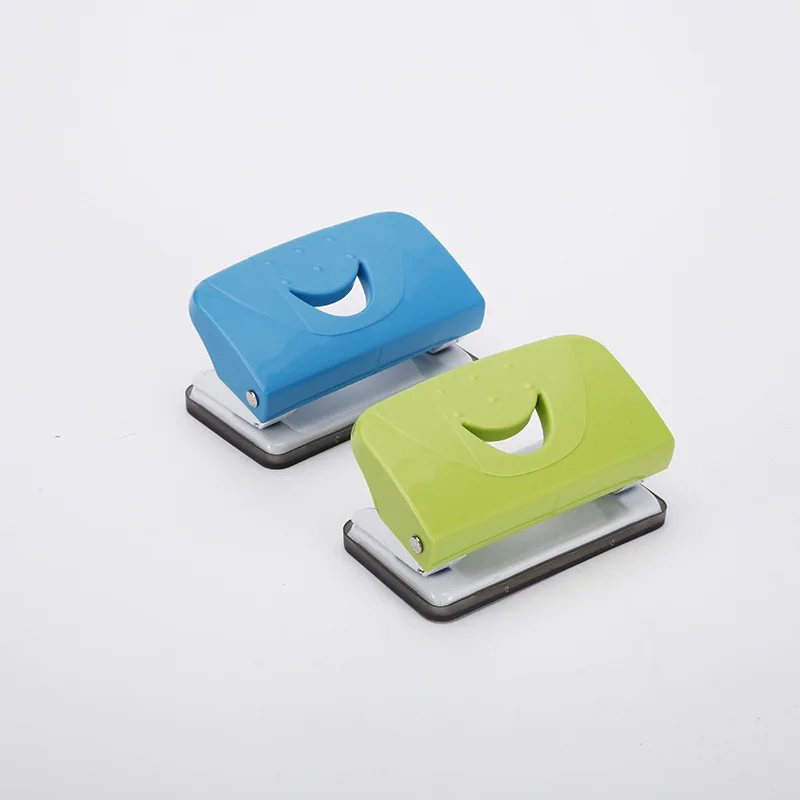 Office Binding Supplies Low Price All Plastic construction Force Saving desktop standard size 2 Hole Office Punching Machine