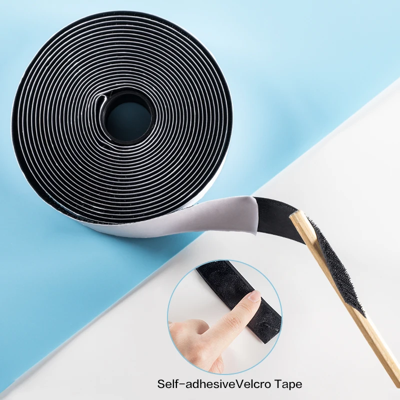 2 inch Width Black/White Self-Adhesive Hook And Loop Tapes for mop