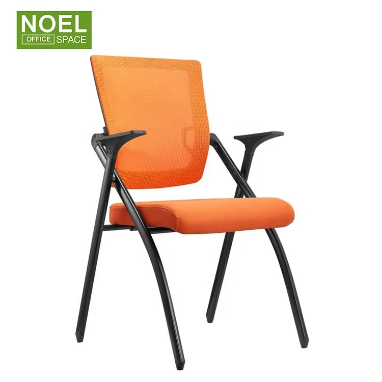 2021 New design colorful training chair with foldable seat office furniture