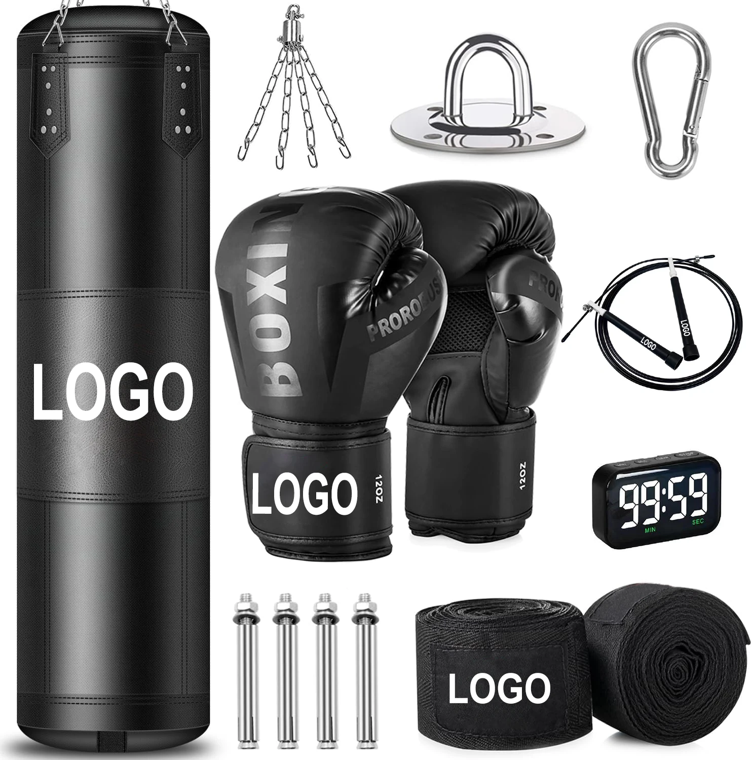 Martial arts training hanging punching bag gym boxing hanging bag Muay Thai boxing adult punching bag can be printed
