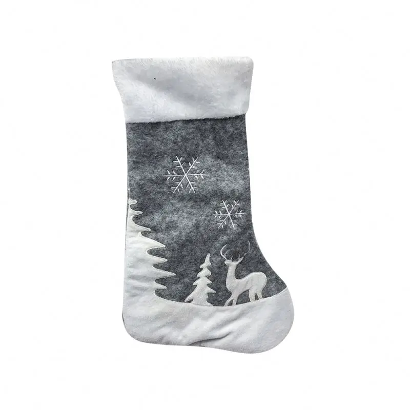 Red Christmas Socks ornamentalation Professional factory making art christmas sacks and stockings