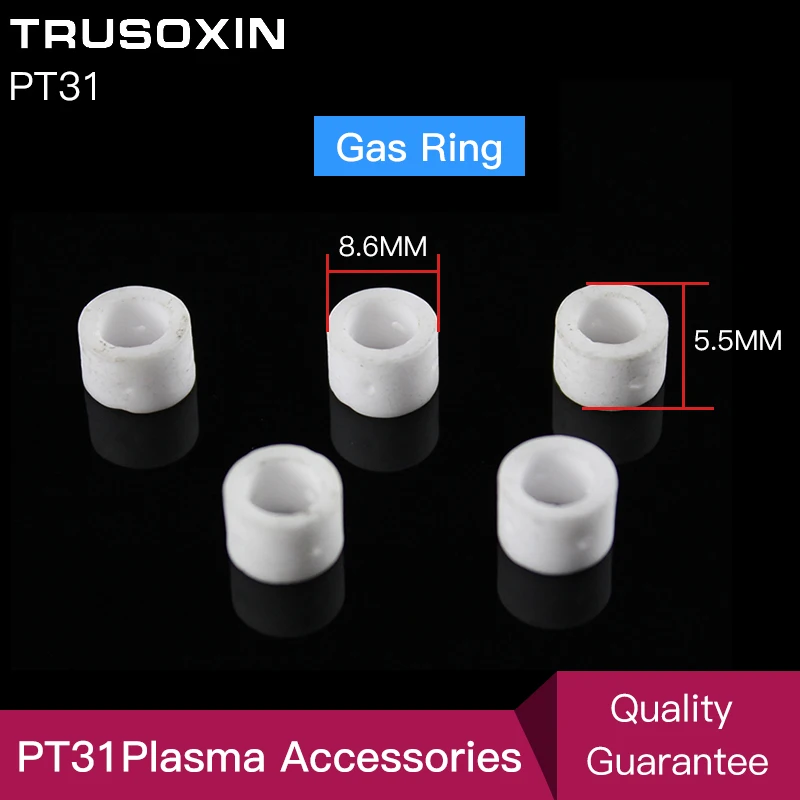 Cutting Accessories 30Pcs PT31 Torch Consumables Gas Ring for  Cut40 Cut30 Cut50 CT520 Inverter Plasma Cutter