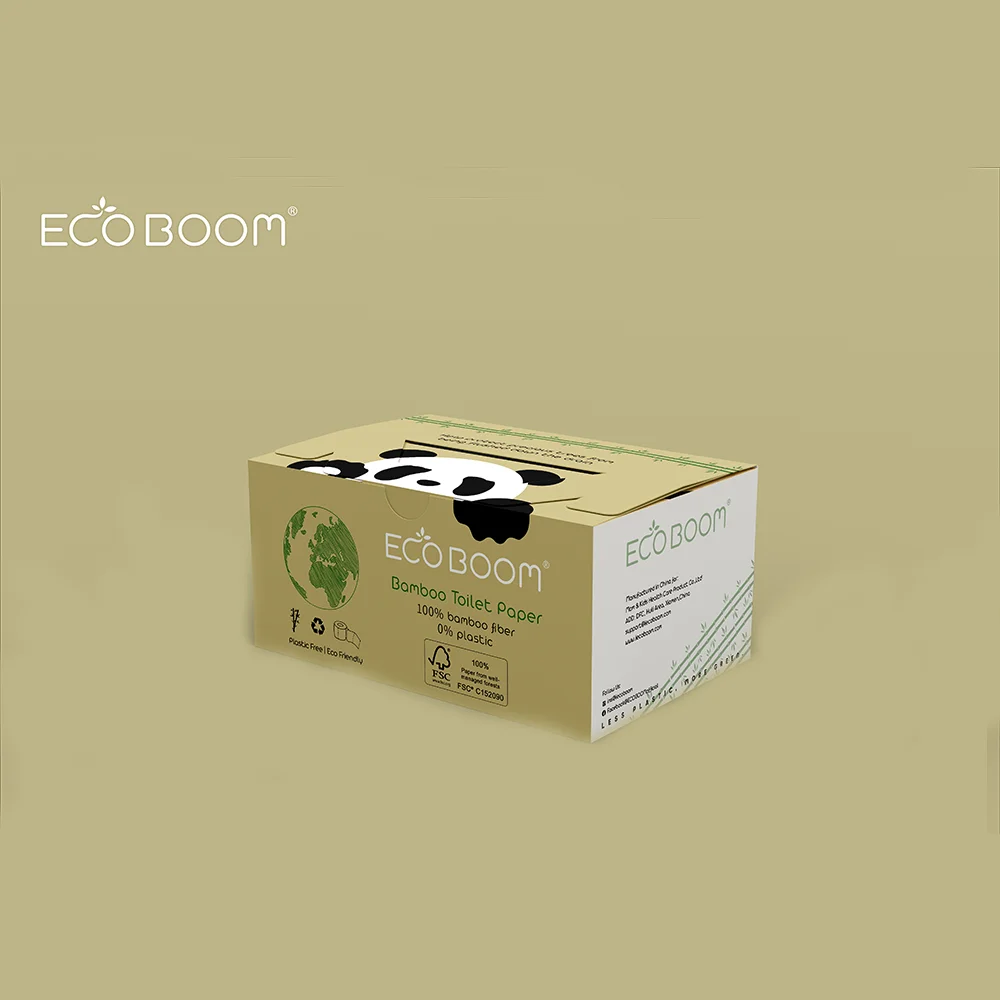 OEM ODM eco friendly unscent degradable original color toilet tissue ecological reel paper