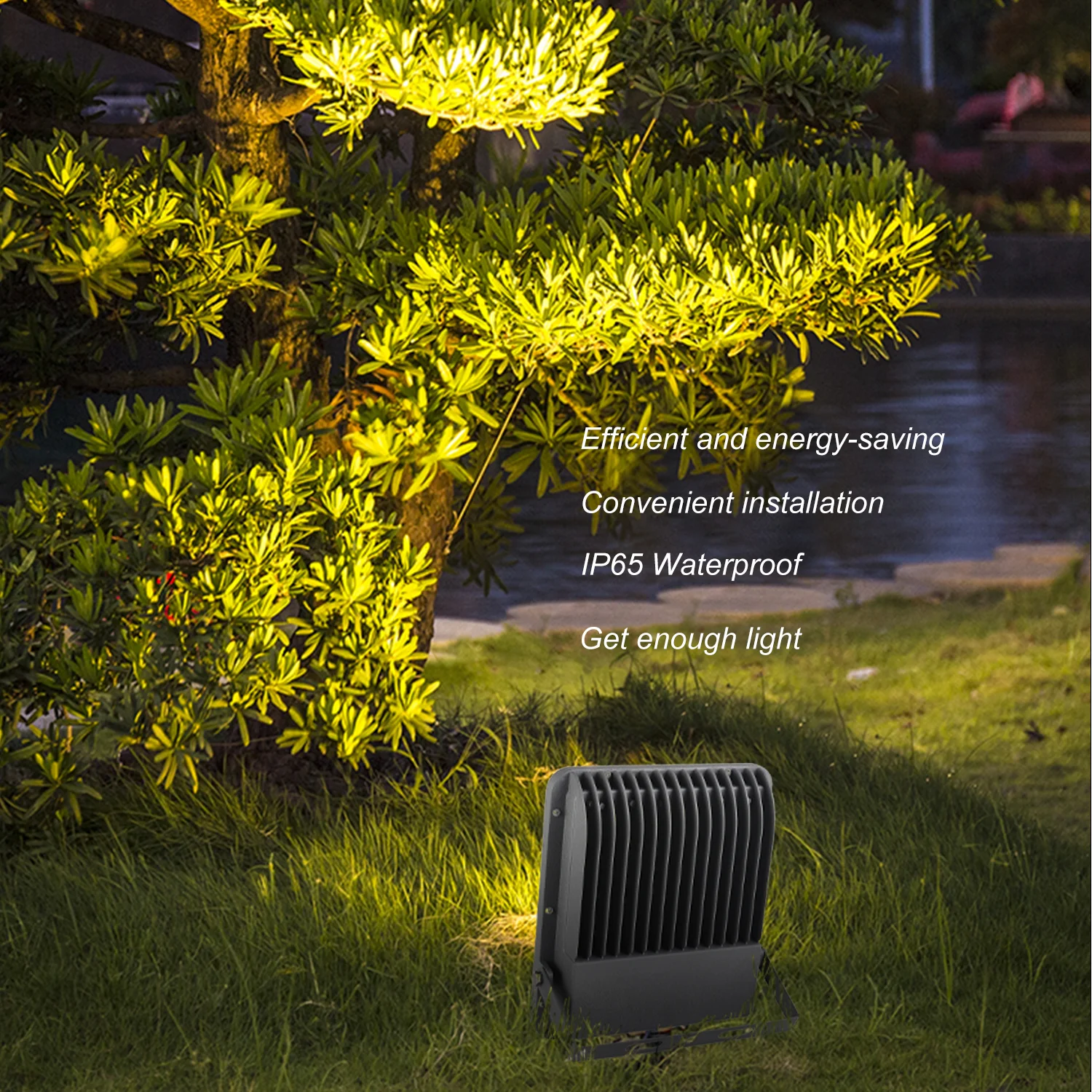 OKELI high bright black body 100w 200w 300w 400w 500w 600w 700w led flood light